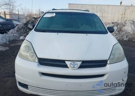 2005 Toyota Sienna Le из США, поврежденный, VIN 5TDBA23C55S036200